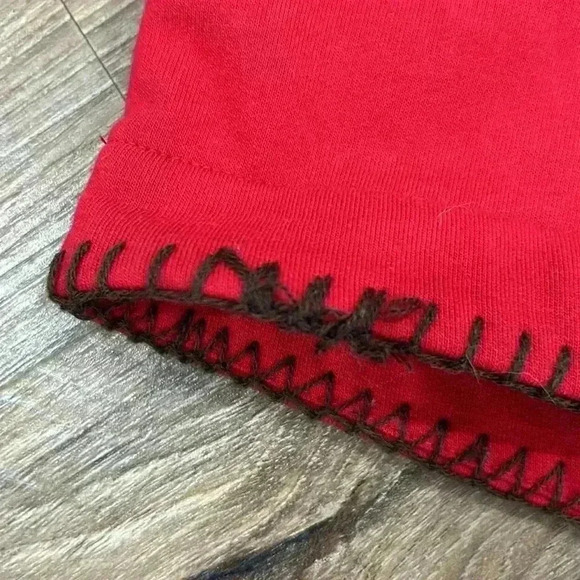 Blair Womens Ugly Christmas vest red with bears and trees. Size med button up - Picture 10 of 14